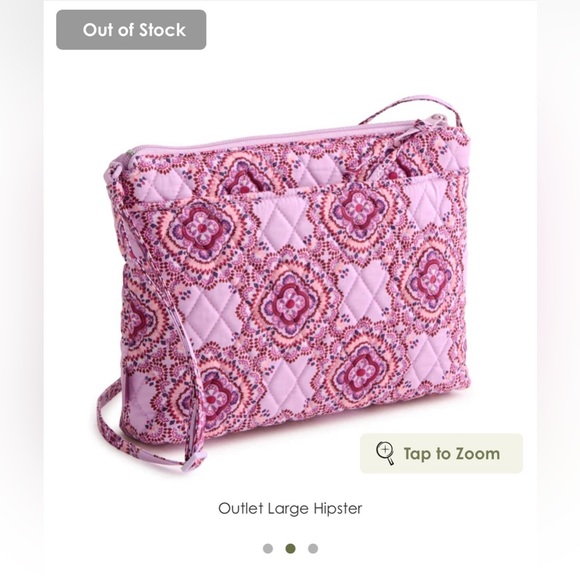 💗Vera Bradley Lavender Patterned Crossbody Hipster Bag💗 - Picture 2 of 8
